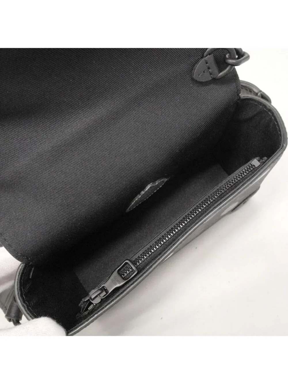 Louis Vuitton Shoulder Bag Monogram Eclipse LV YK Steamer Wearable Wallet Black